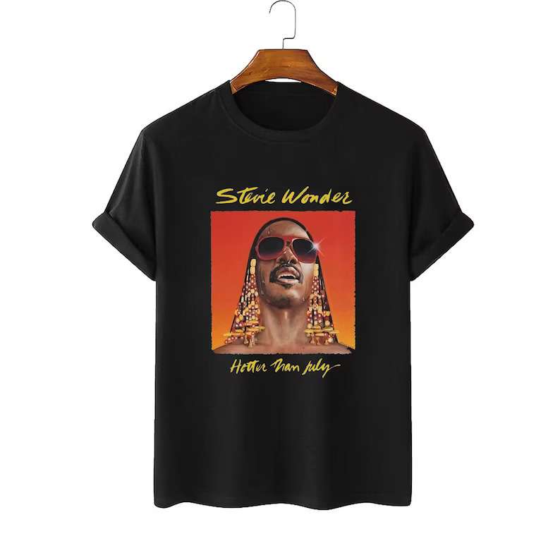 Stevie Wonder Ter Than July Album T Shirt Singer Music Size Up To 5xl