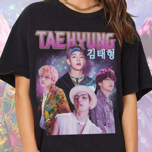 Taehyung Graphic T-shirt Music Singer Size Up To 5xl