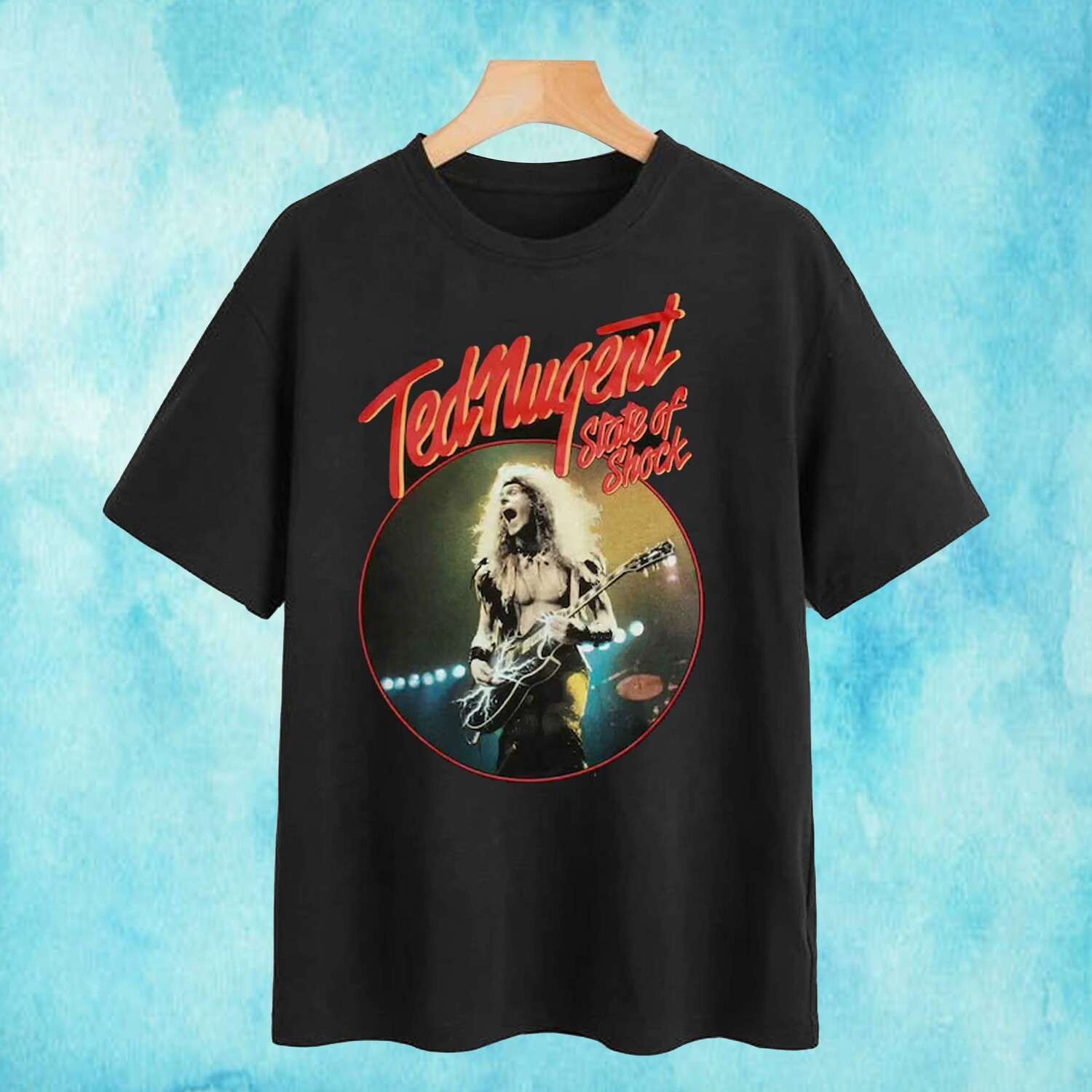 Ted Nugent State Of Shock 79 T Shirt Size Up To 5xl