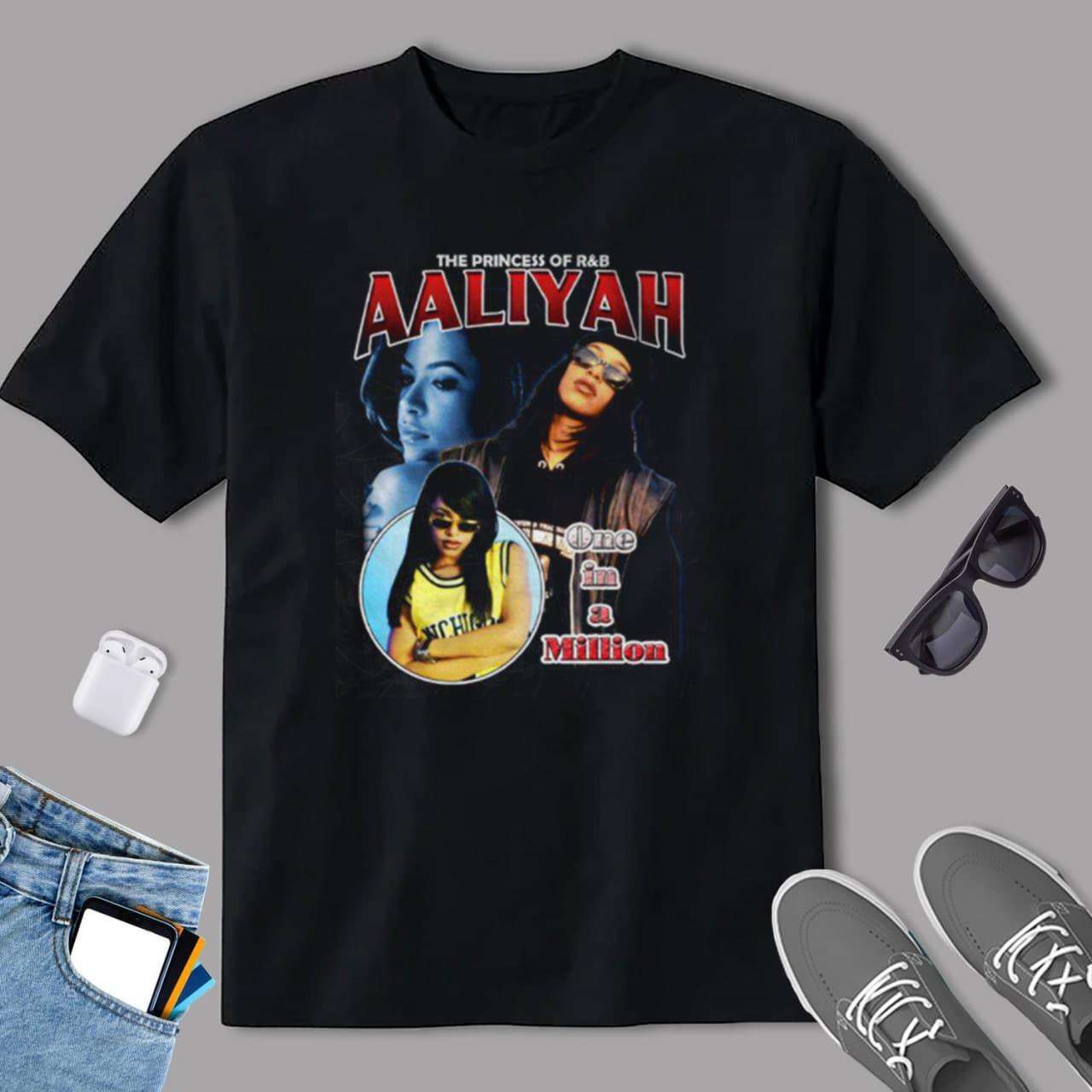 The Princess Of Rb Aaliyah T Shirt One In A Million Size Up To 5xl