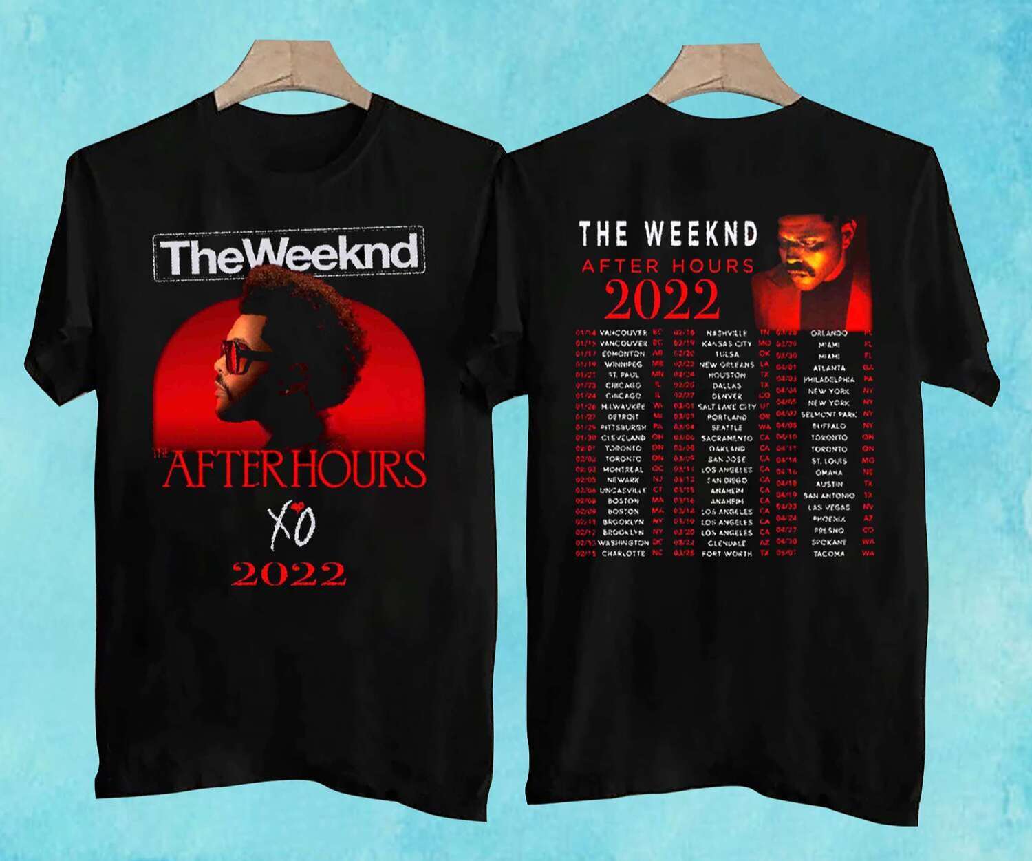 The Weeknd After Hours 2022 Concert Music T Shirt Size Up To 5xl