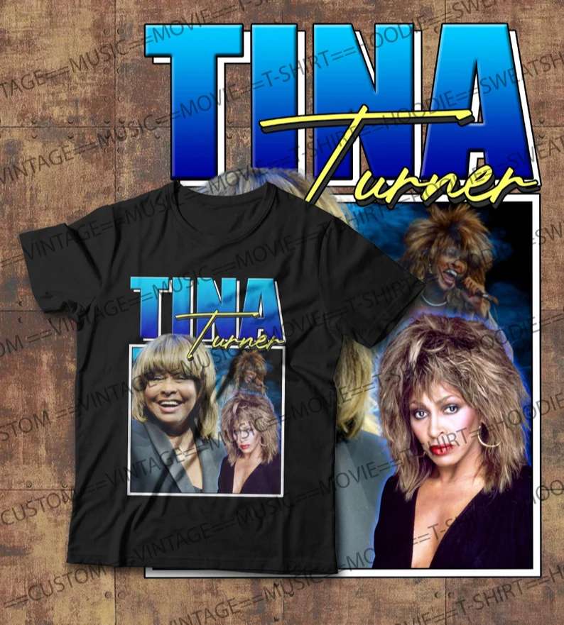 Tina Turner T Shirt Music Singer Merch Size Up To 5xl