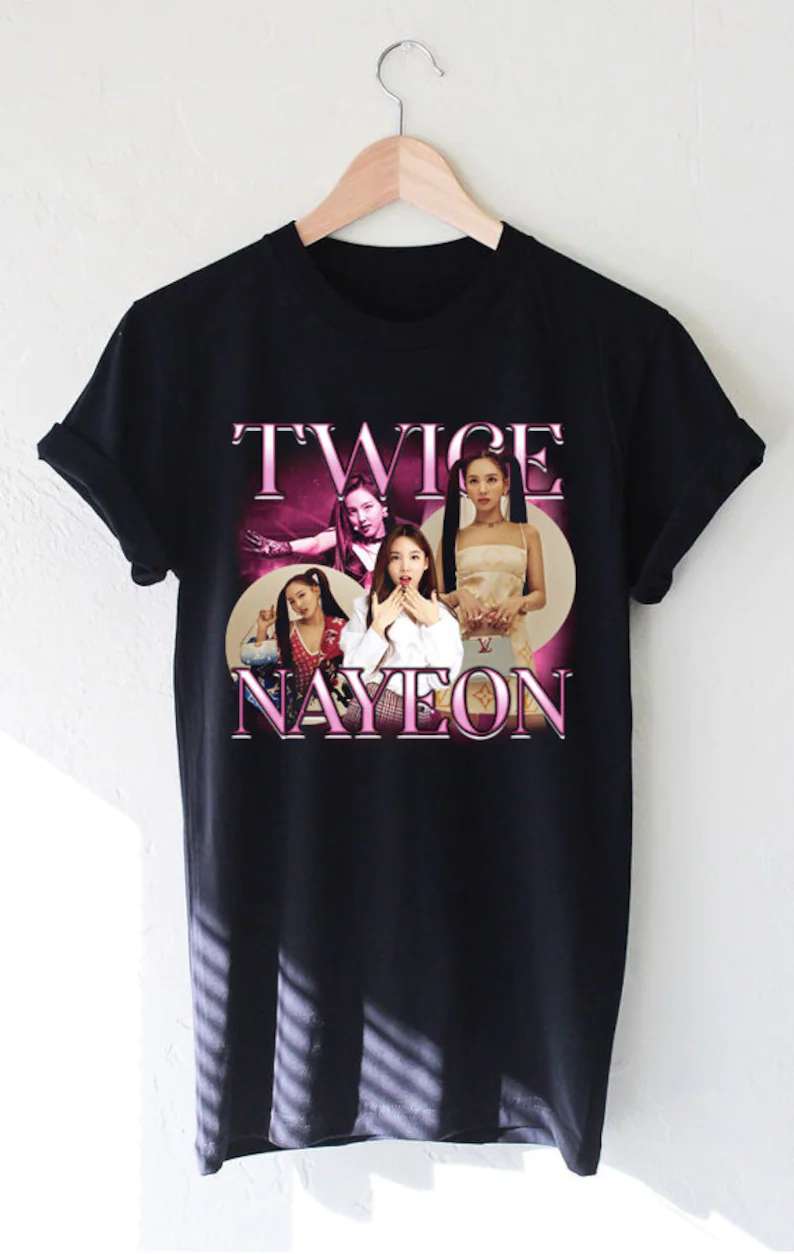 Twice Nayeon Singer Black Unisex Shirt Size Up To 5xl