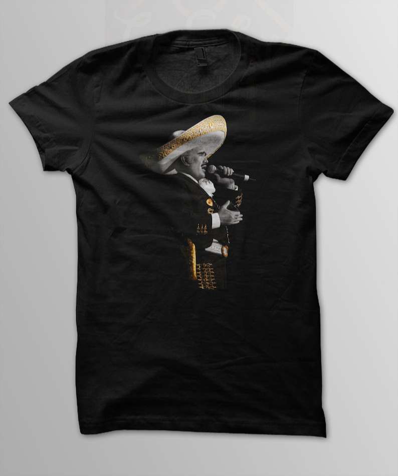 Vicente Fernandez Singing T Shirt Size Up To 5xl