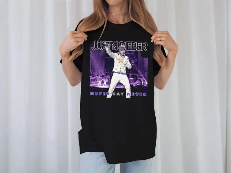 Vintage Never Say Naver Bieber T-shirt Size Up To 5xl