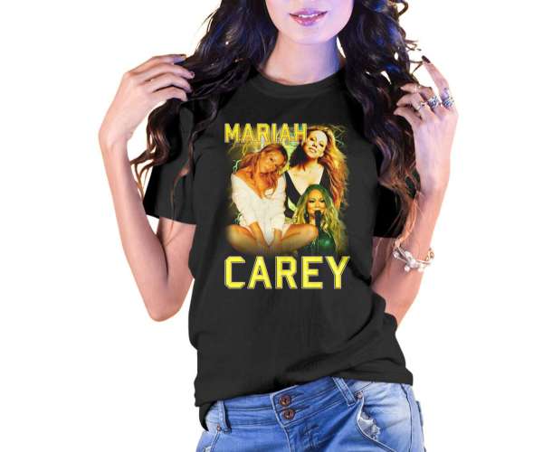 Vintage Style Mariah Carey Graphic T-shirt Size Up To 5xl