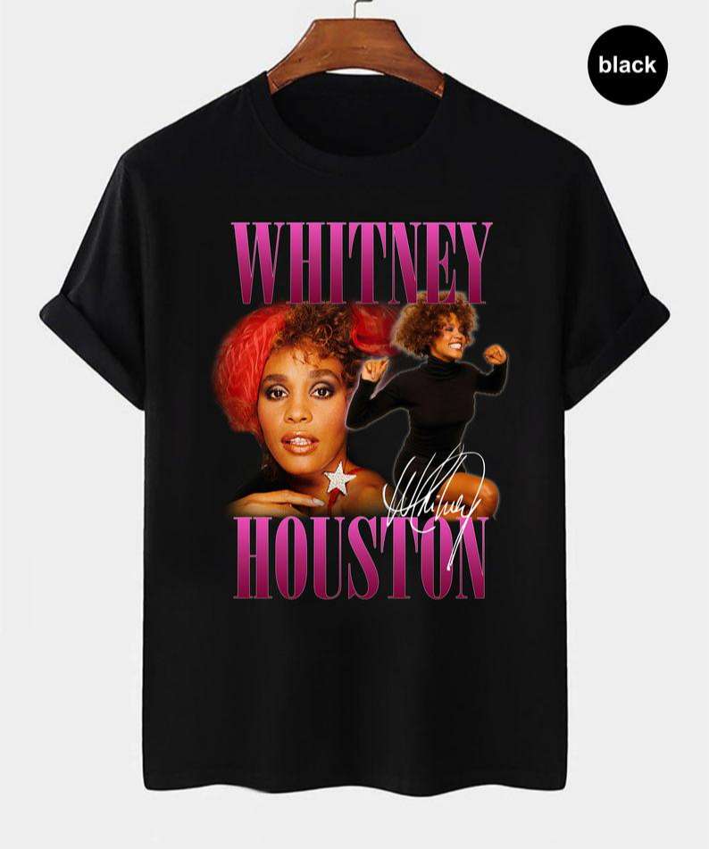 Whitney Houston 1987 The Moment Vintage Retro T Shirt Size Up To 5xl