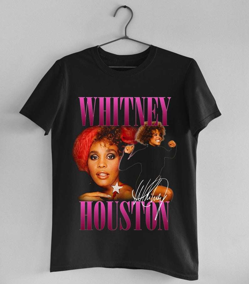 Whitney Houston 90s Vintage Unisex T Shirt Size Up To 5xl