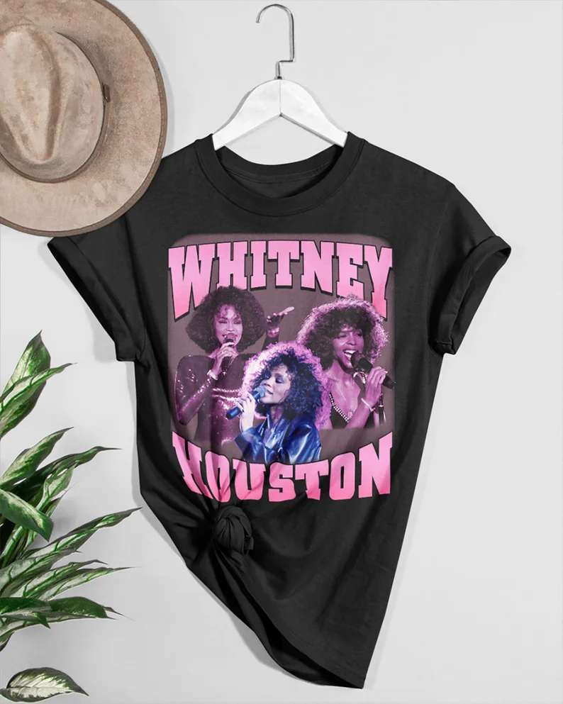 Whitney Houston Singer Bootleg T-shirt Size Up To 5xl