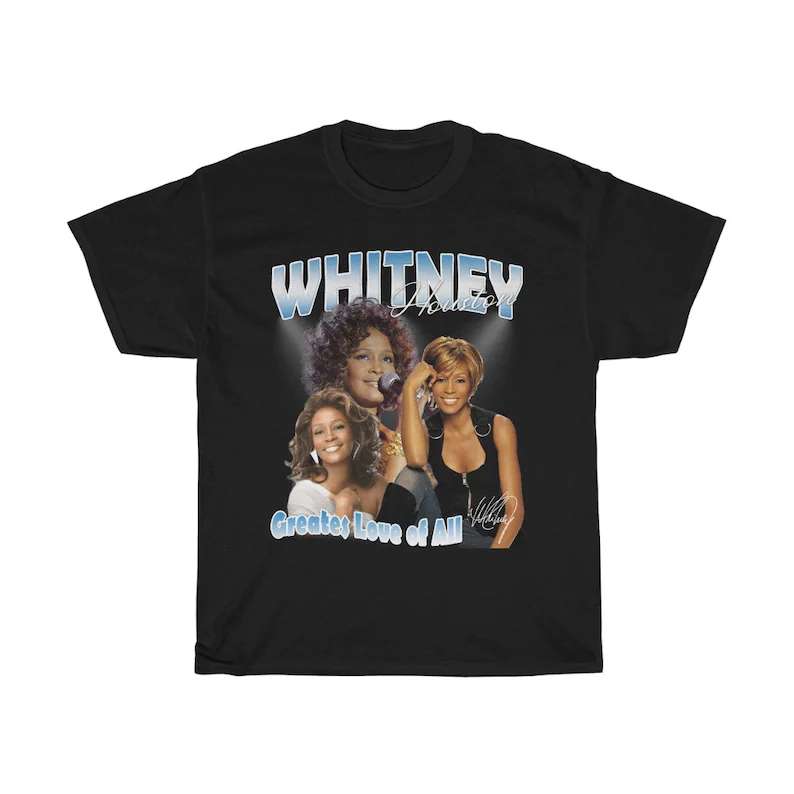 Whitney Houston Singer Unisex T Shirt Size Up To 5xl