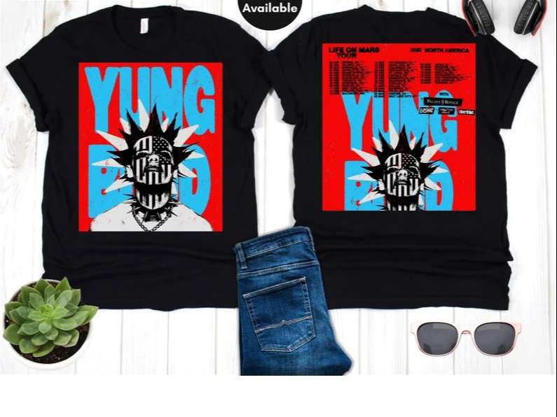 Yungblud Life On Mars Tour 2022 T Shirt Size Up To 5xl