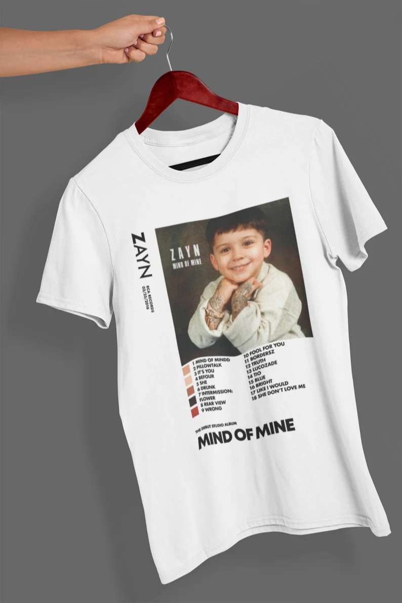 Zayn T Shirt Mind Of Mine Size Up To 5xl