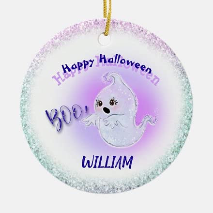 Boy Babys First Halloween Decoration Ghost Blue Halloween Ornaments