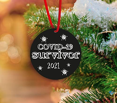 Christmas Ornament 2021 Pandemic Keepsake Ornament Survivor Funny 2021 Ornaments Pandemic Commemorative Funny Ornament Quarantine Ornament A Year To Remember