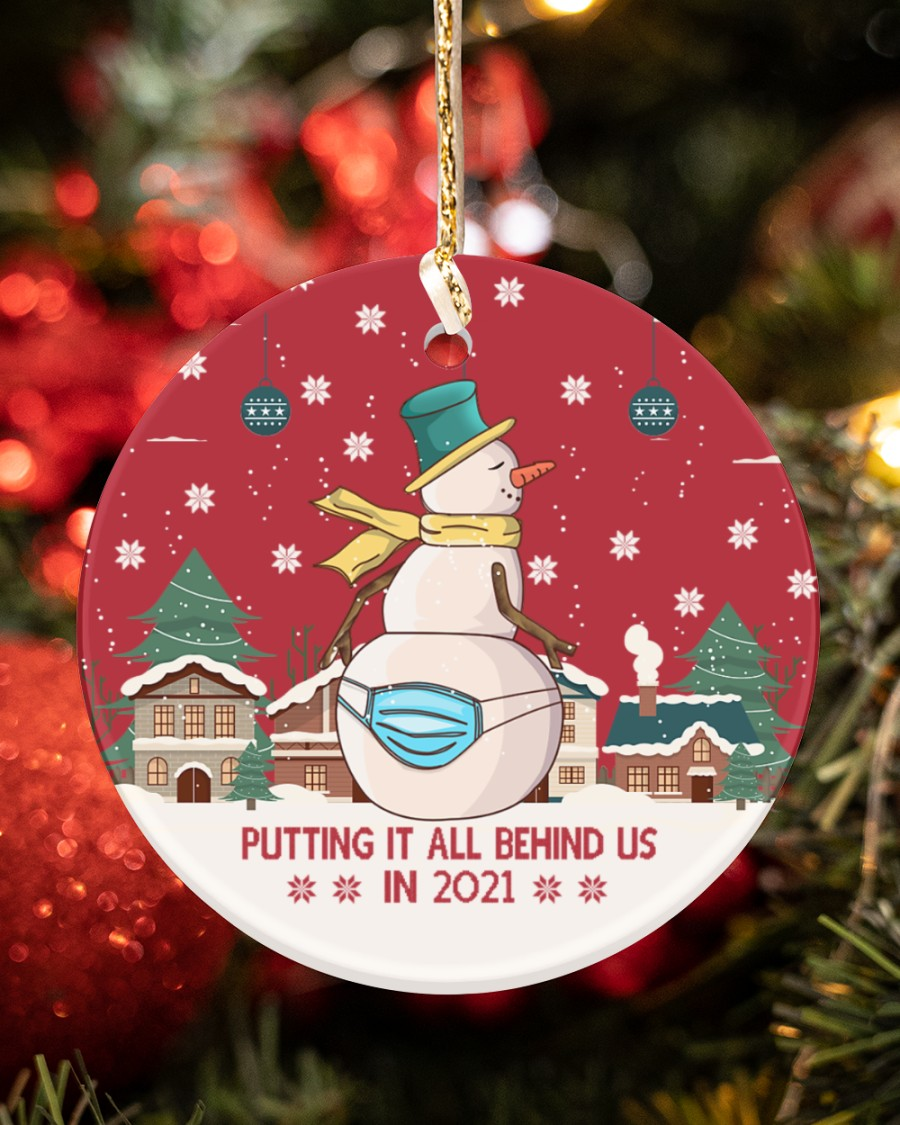 Christmas Ornament Putting It All Behind Us In 2021 Circle Ornament 2 Sided