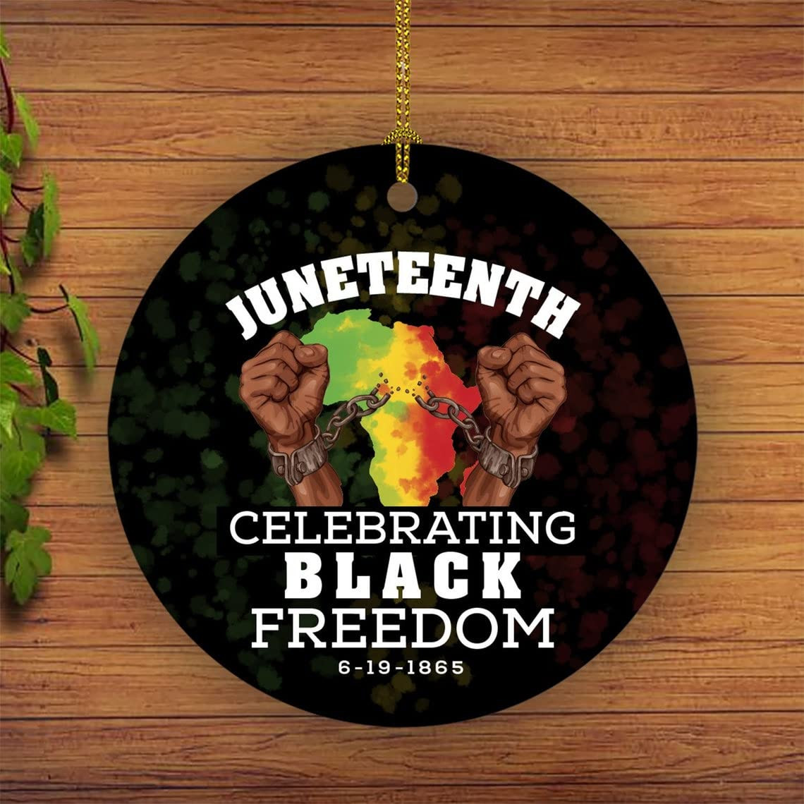 Christmas Ornaments Xmas Ornaments 2021 African Juneteenth Celebrating Black Freedom 1865 Decorative Ornament For Family And Friends