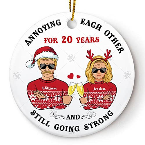 Personalized Christmas Ornaments Annoying Each Other Ornament Funny Gifts For Married Couples Hanging Decoration Christmas Xmas Noel