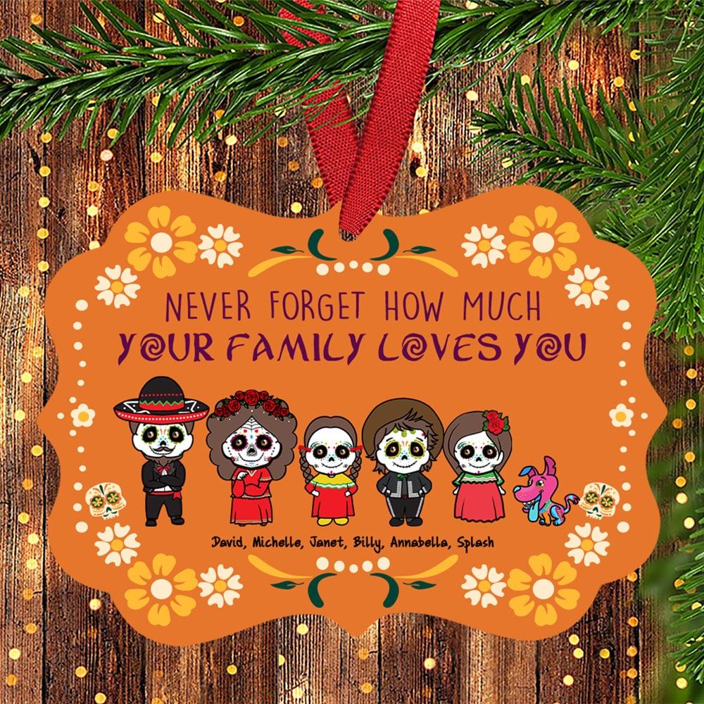 Personalized Coco Family Custom Aluminum Medallion Ornament