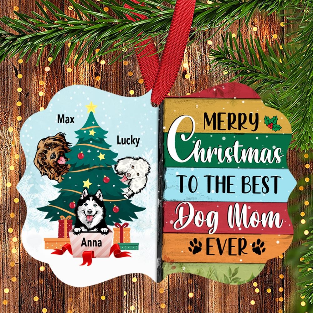 Personalized Dog Mom Christmas Benelux Ornament Gift For Dog Lovers