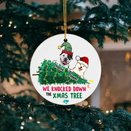 Personalized Dog Xmas Ornaments Funny Christmas Tree Ornament Dog Lover Gifts Dog Christmas Customize Ornament For Dog Owners Xmas Dog Gifts Dog Mom Gift Dog Dad Gift