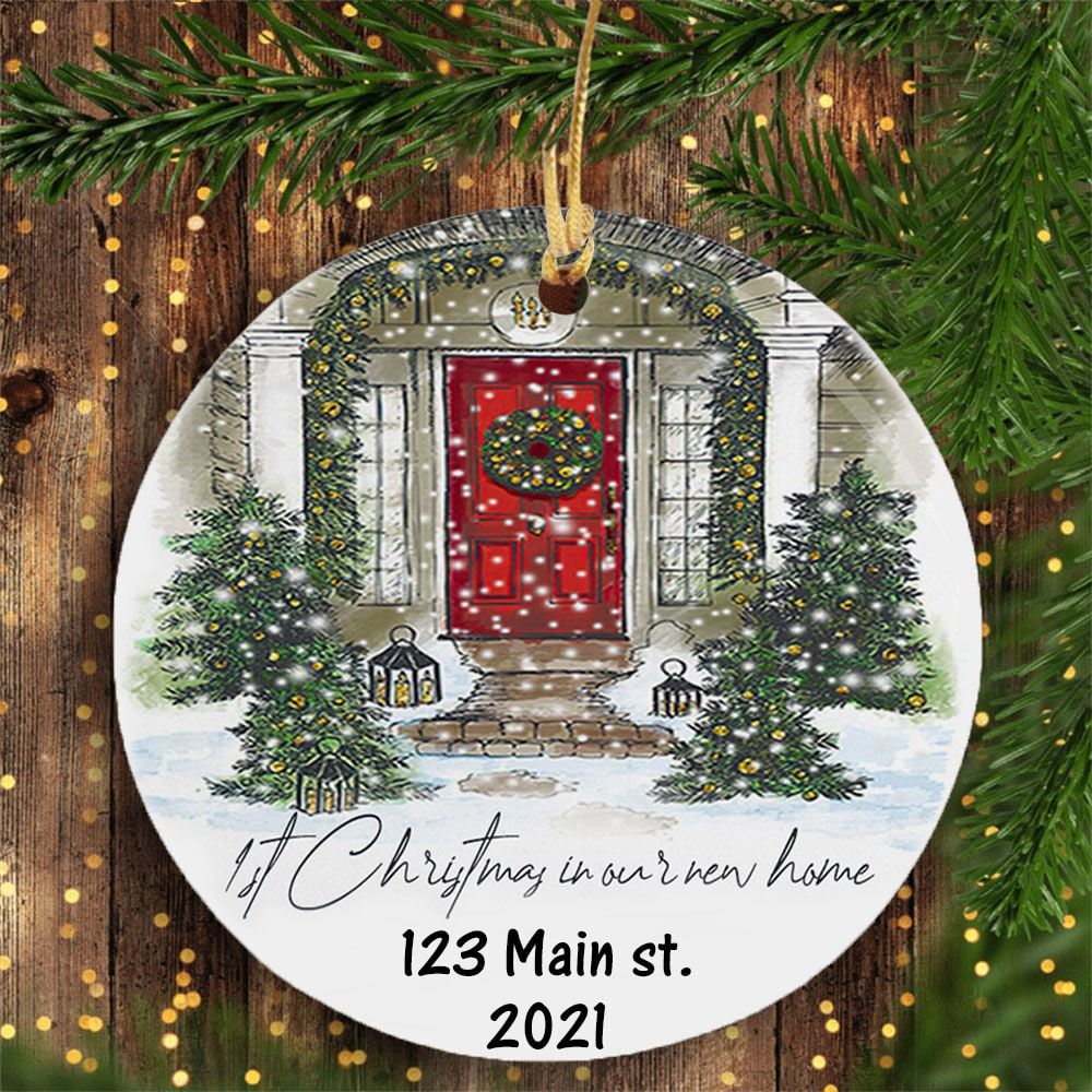 Personalized First Christmas At New House Ornament 1st Christmas In Our New Home Gift