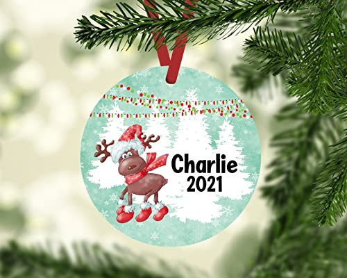 Personalized Funny Animals Christmas Ornaments For Kids Custom Name Kids Christmas Ornament Cute Animals Ornament With Multiple Pattern Lovely Gifts For Boy Girl