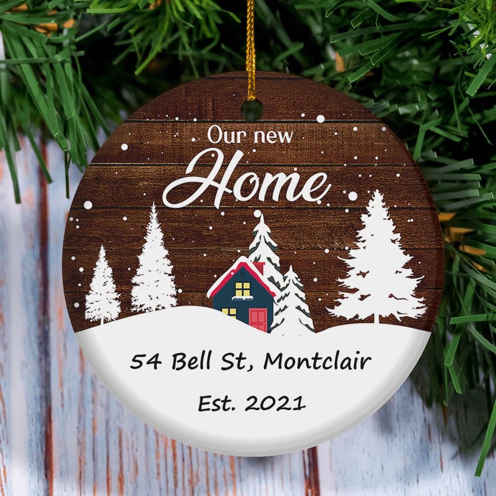 Personalized Housewarming Gift Christmas New Home Ornament Our New Home Ornament