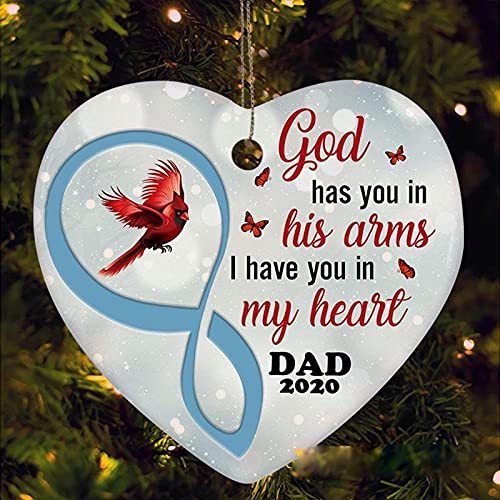 Personalized Loss Of Loved One Sympathy Ornament Cardinal I Have You In My Heart Ornaments Condolence Death Anniversary Ideal Gift Remembrance Memorial Keepsake Christmas Tree