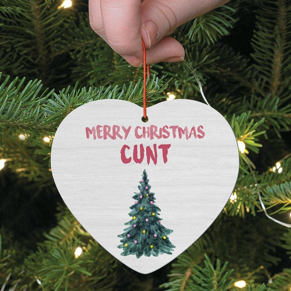 Personalized Merry Christmas Cunt Ornament Christmas Tree Ornament Best Gifts For Husband And Wife Couples On Birthday Christmas Anniversary Winter