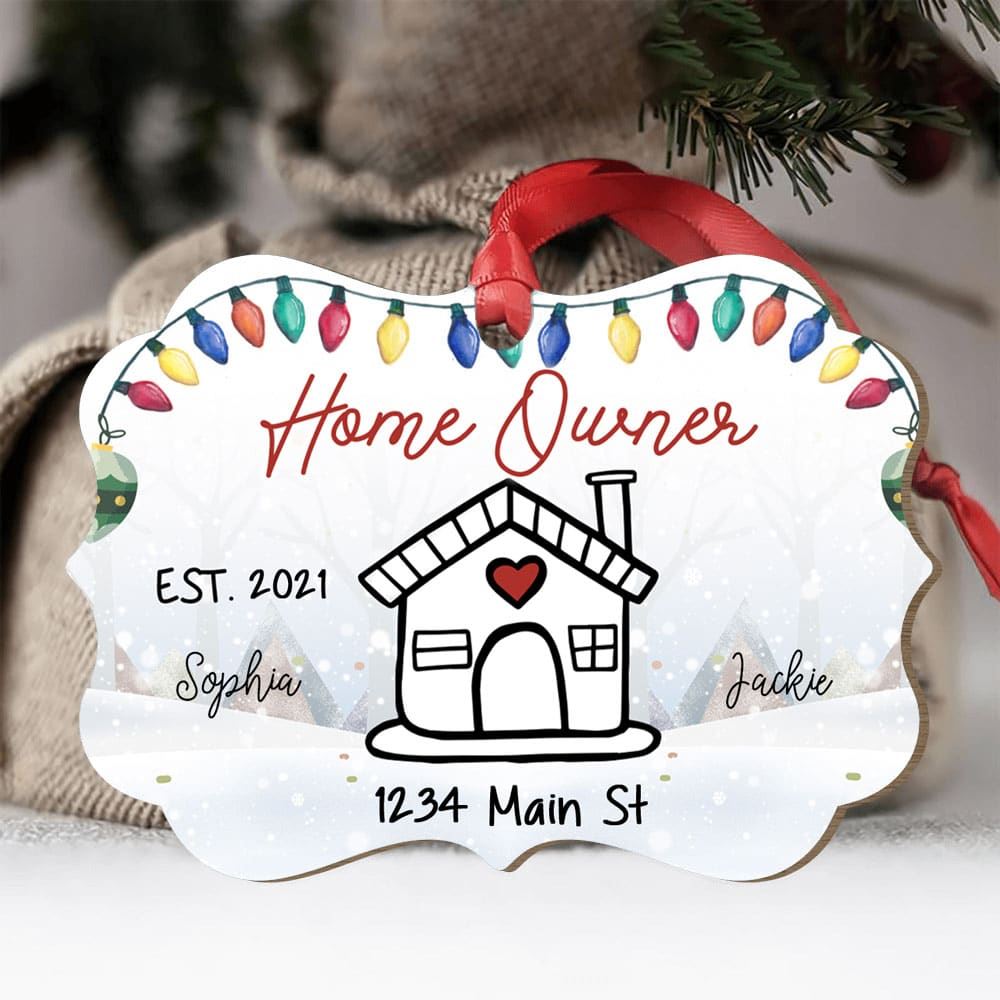 Personalized New Home Christmas Ornament Housewarming Gift For New Home Owner Christmas Ornament