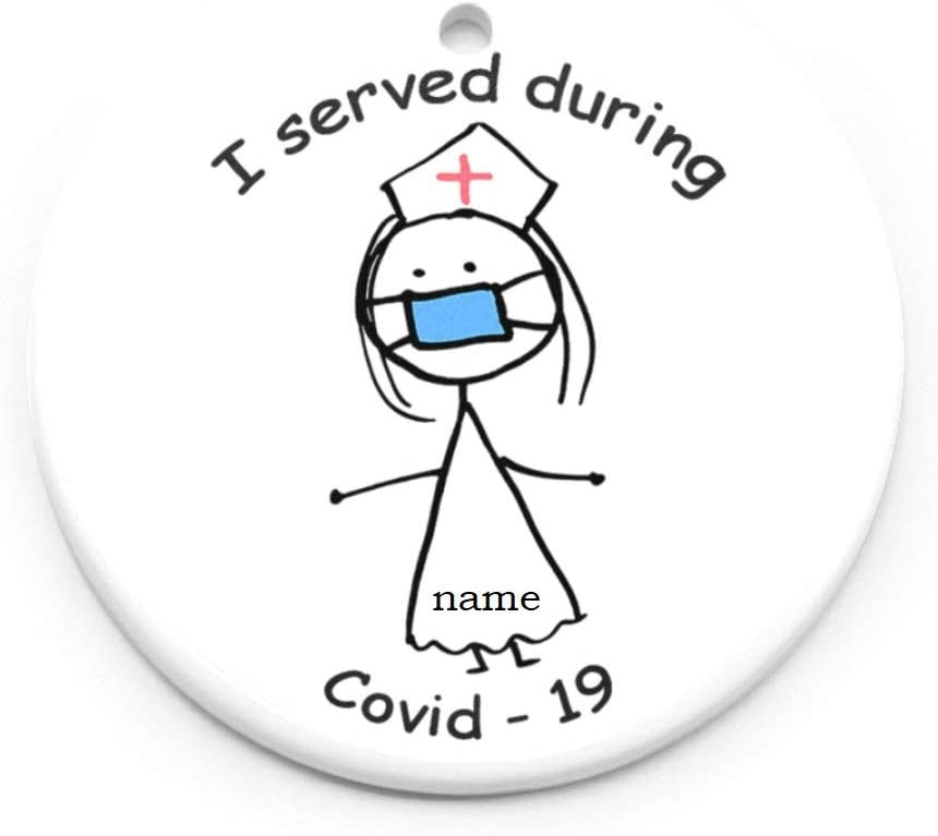 Personalized Nurse Ornament I Served During Covid - 2020 Ornament Gifts For Nurses