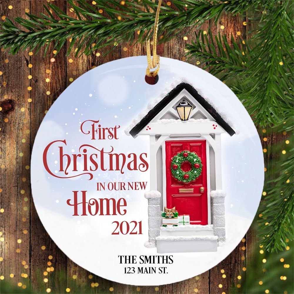 Personalized Our First Home Christmas Ornament Housewarming 1st Christmas In New Home Gift