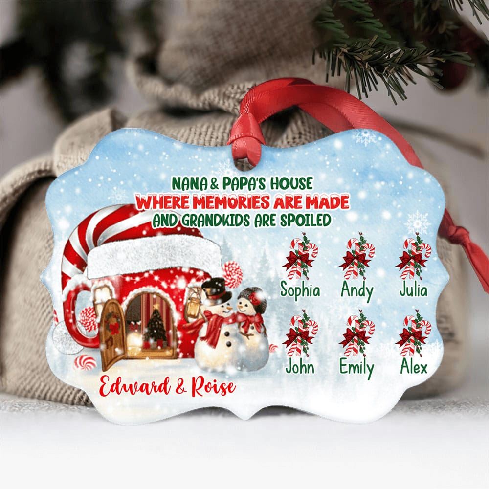 Personalized Who Needs Santa When We Have Got Papa And Nana Ornament Christmas Gift For Parents Grandparents