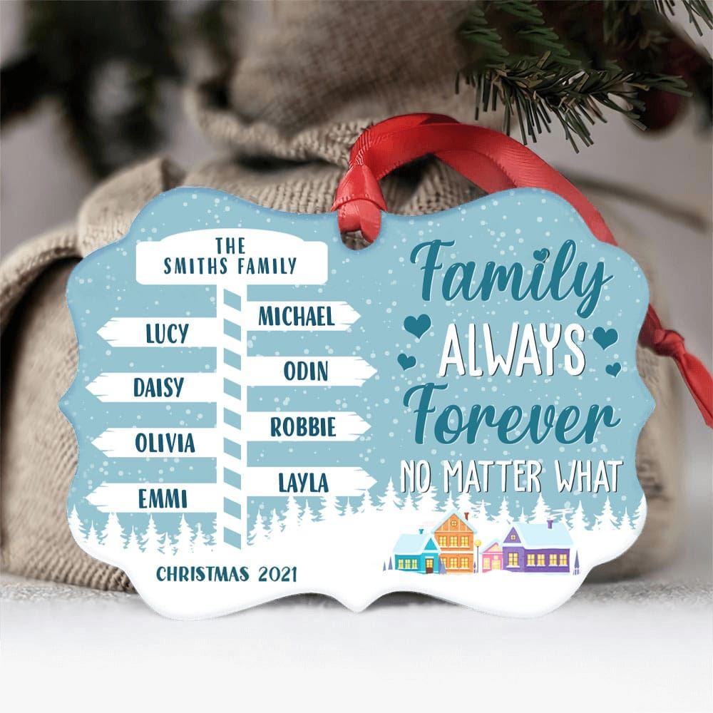 This Is Us Crazy Loud Love Personalized Aluminum Ornament Christmas Gift For Family Members