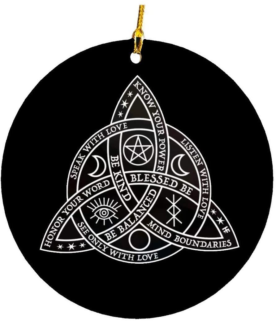 Triquetras Celtic Knot Wicca Christmas Ornament -ghepten-ljsypxq