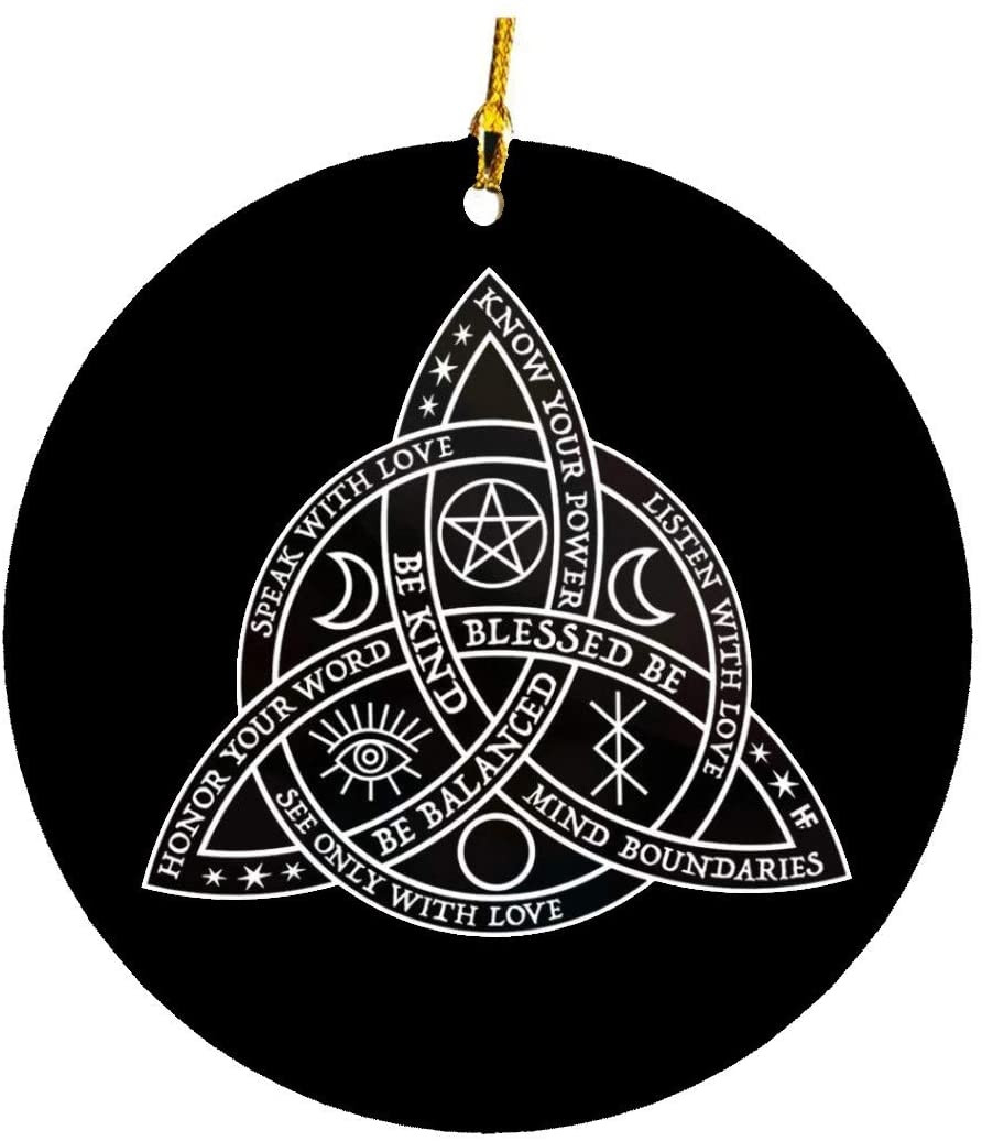 Triquetras Celtic Knot Wicca Christmas Ornament