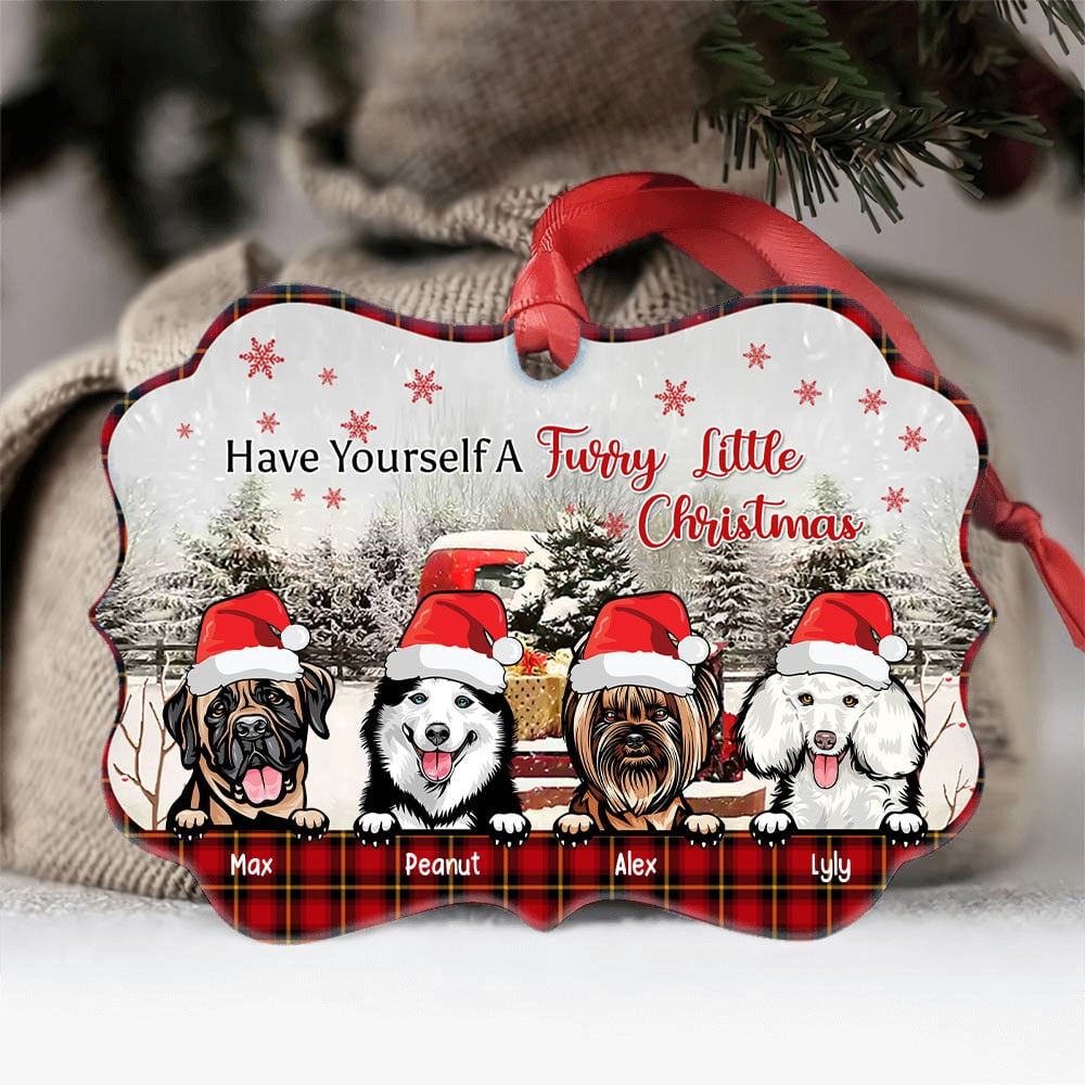 We Woof You A Hairy Christmas Personalized Ornament Custom Christmas Gift For Dog Lovers