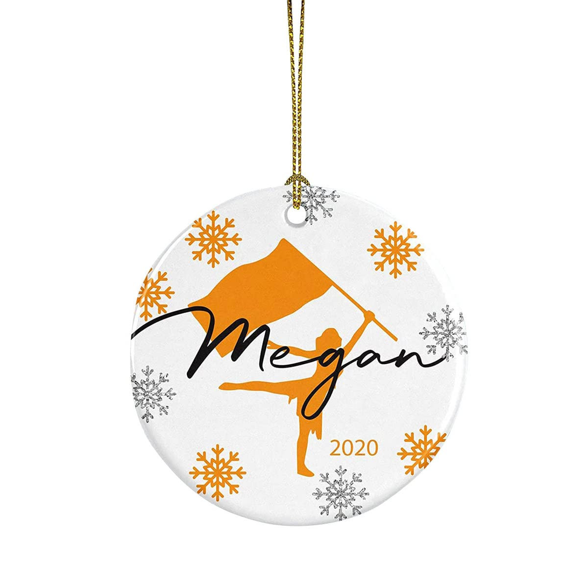 Zakina Personalized Color Guard Ornament Color Guard Design Gifts For Majorettes And Drill Team Christmas Ornament Hanging Decoration Christmas Tree Ornament
