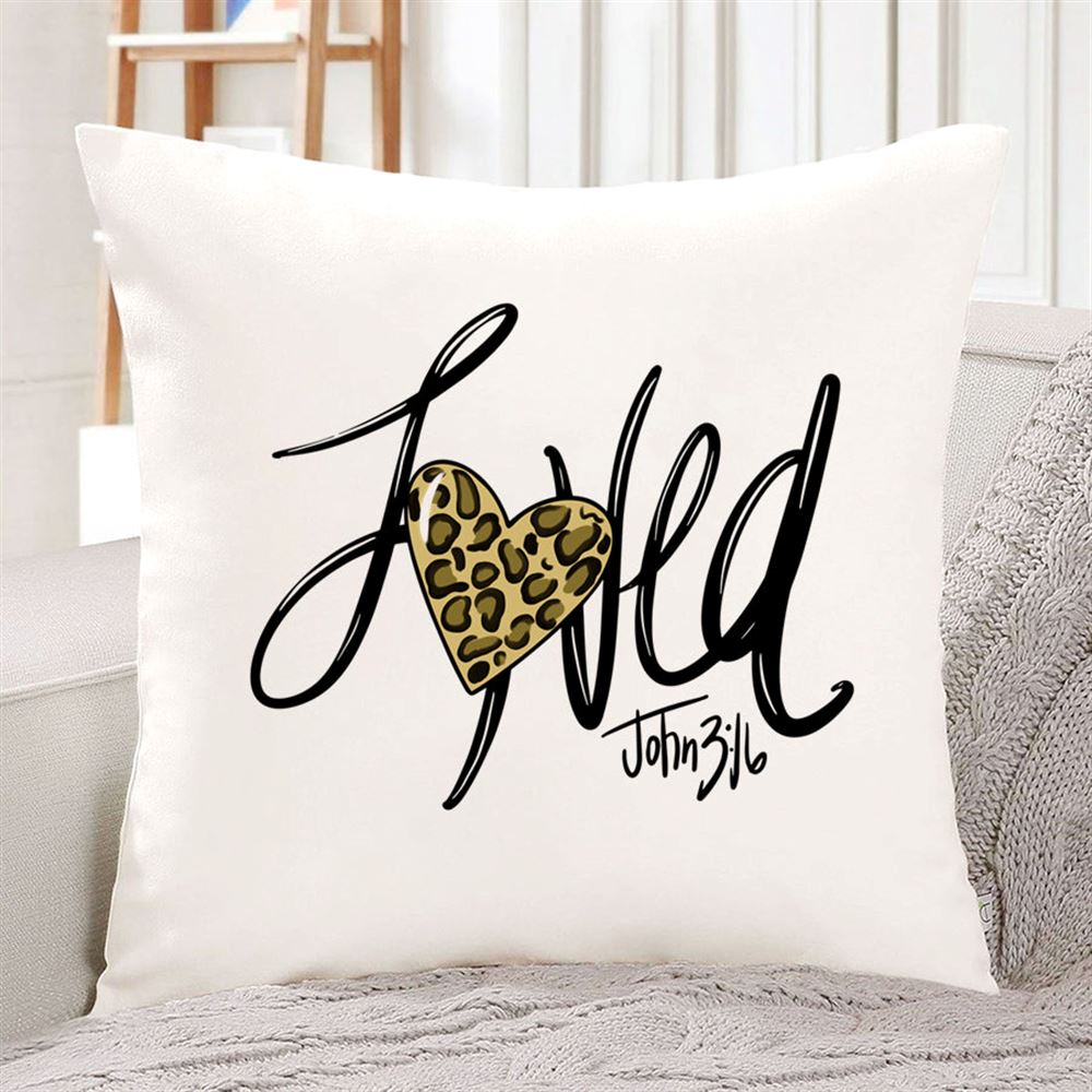 Loved Valentine Printable Scripture Art Leopard Print Heart