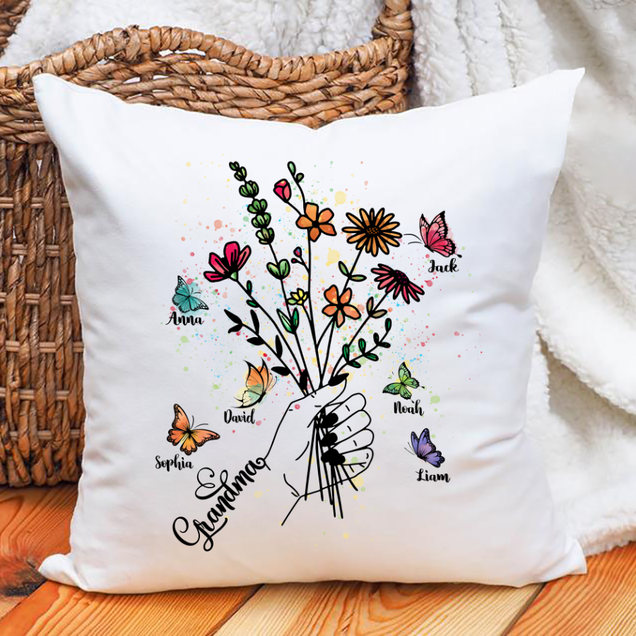 Mothers Day Gift For Mom Pillow Pillow To My Grandmother Her Birthday Gifts Indoor Pillow