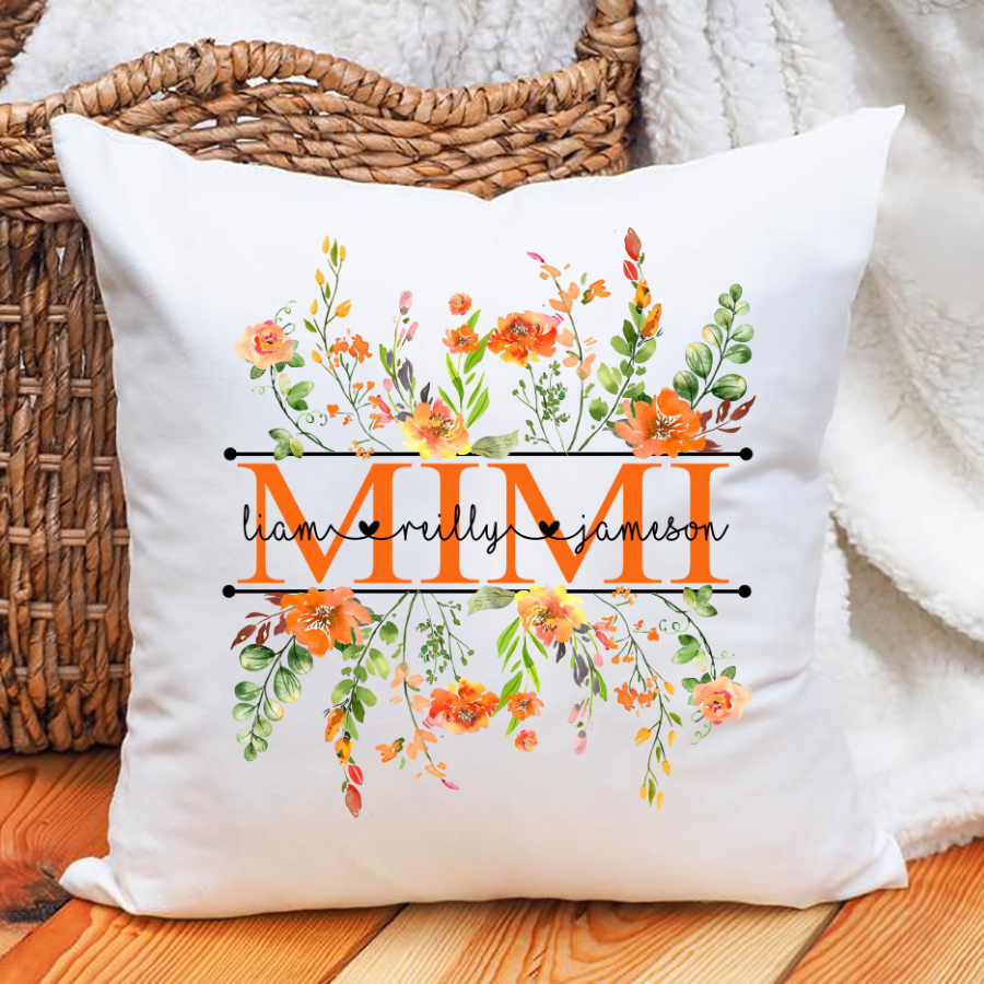 Mothers Day White Pillow Gift For Mimi Cute Pillow Gift To My Gigi Indoor Pillow