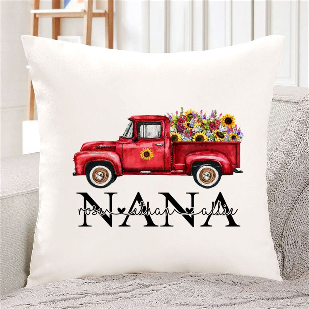 Nana Truck Flower With Grandkid