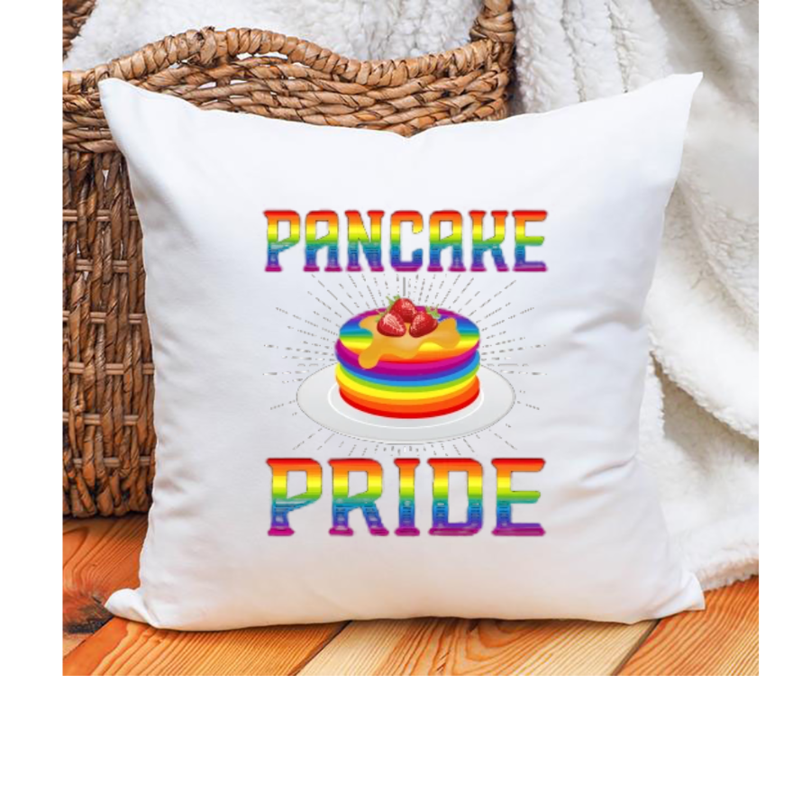 Pancake Pan Pride Gay Pride Lgbt Baking Indoor Pillow