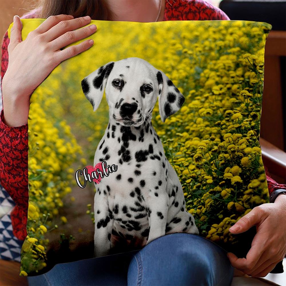 Personalized Pet Photo Upload Pillow Custom Photo Gift For Dog Lovers Cat Lovers