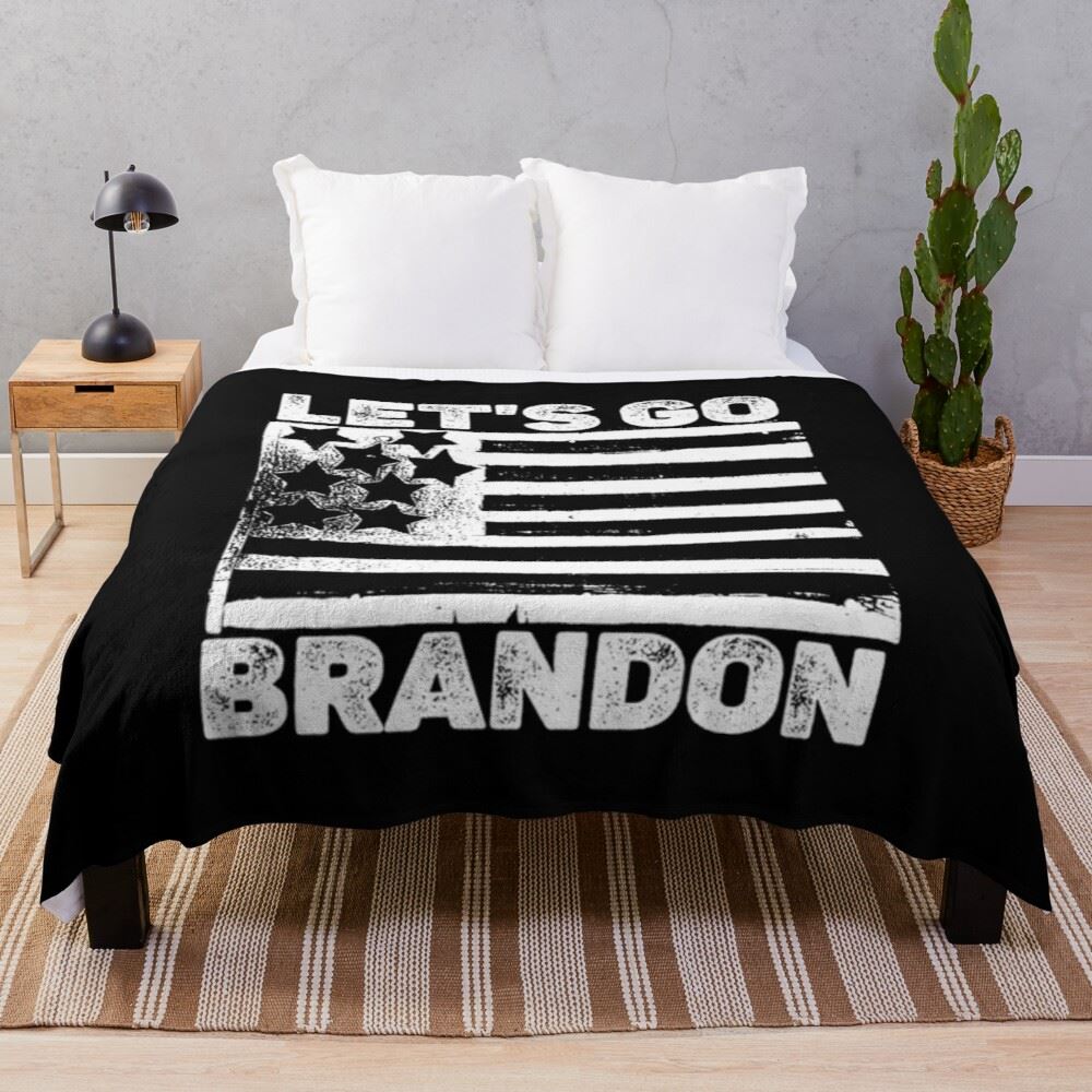 Lets Go Brandon Oversized Blanket