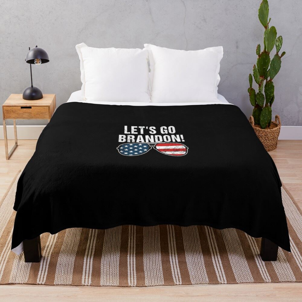 Lets Go Brandon Blanket Christmas 2021