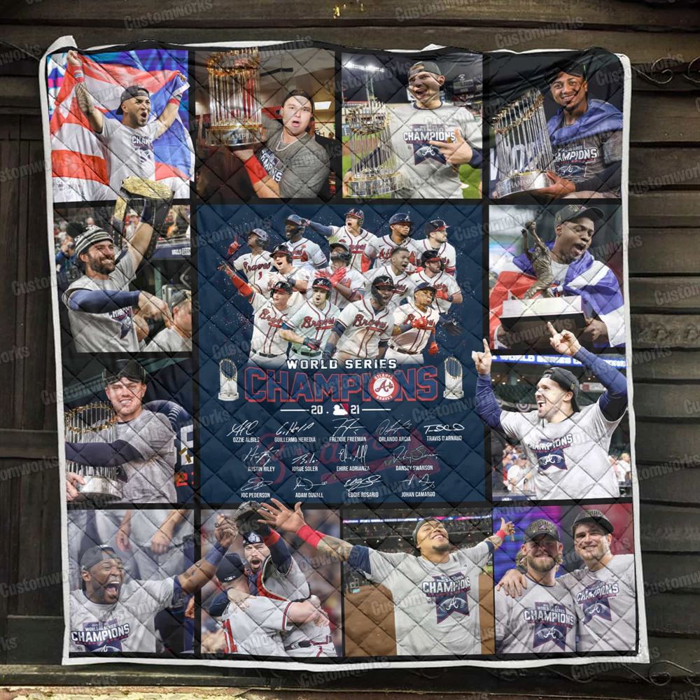 Mlb Braves World Series Champions 2021 Blanket