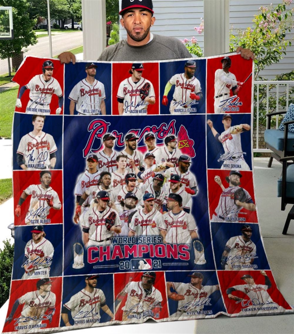 Atlanta Braves 2021 Players Blanket