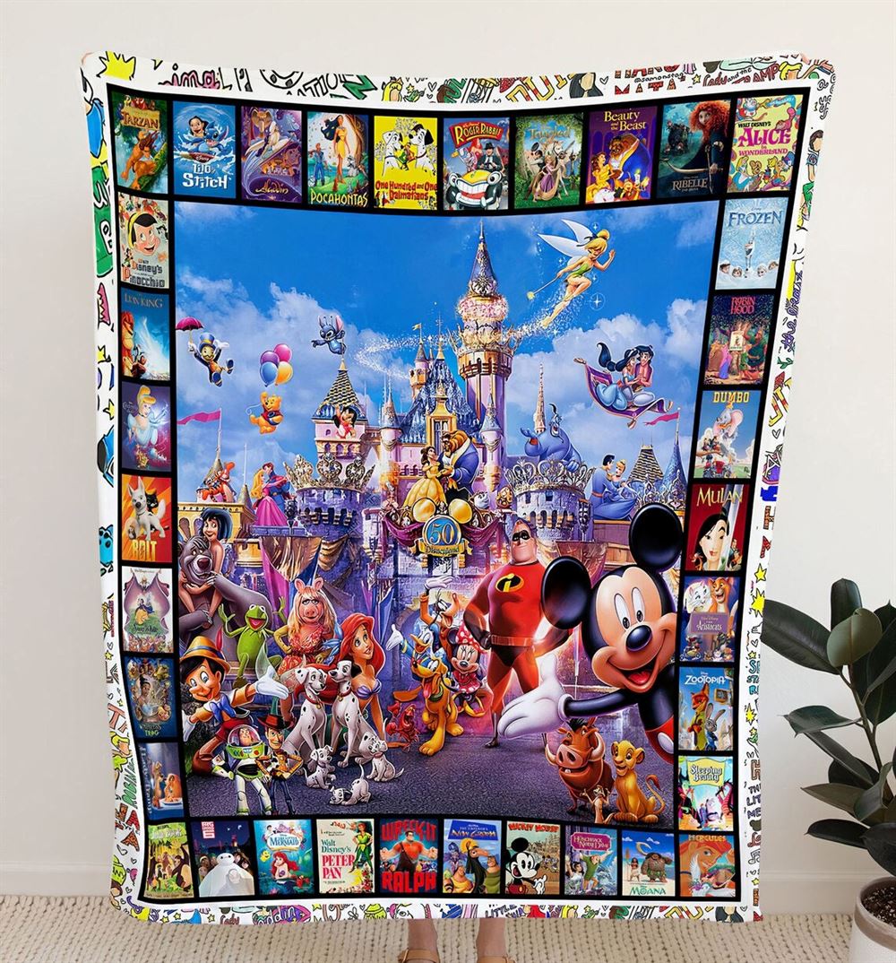 Disneyland Blanket 2021 Gift For Fans