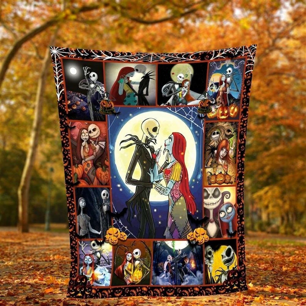 Jack And Sally Nightmare Before Christmas Blanket 2021